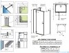 Radaway Essenza Brushed GunMetal Kdj+S kabina 90x120x90cm lewa szczotkowany grafit 1384050-01-01/1385024-92-01L/1384050-01-01